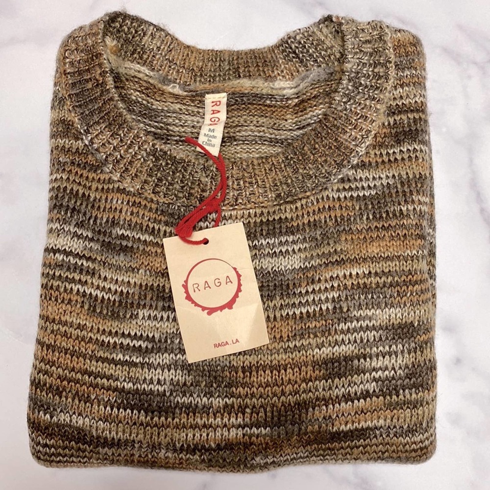 NWT Anthropologie Raga Brown Luxurious Fall Cowl Neck Sweater Perfect condition! - Picture 2 of 12